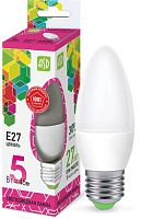 Светодиодная лампочка ASD LED-Свеча-standard E27 5 Вт 6500 К 4690612034096