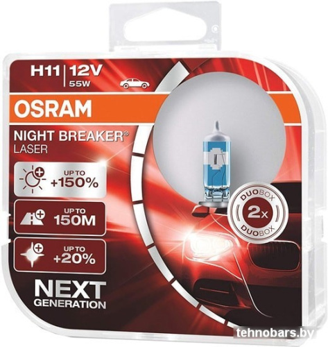 Галогенная лампа Osram H11 64211NL-HCB 2шт фото 3