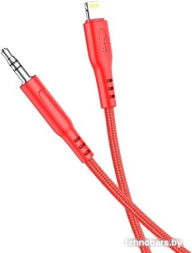 Кабель Hoco UPA18 Lightning - Jack 3.5 (1 м, красный) фото 3