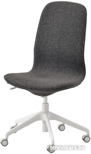 Кресло Ikea Лонгфьелль 693.862.31 (гуннаред темно-серый/белый) фото 3