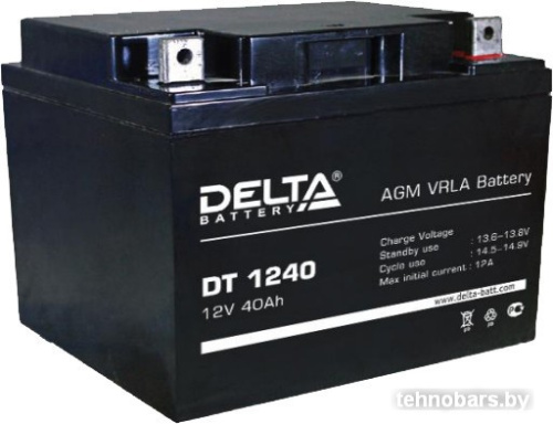 Аккумулятор для ИБП Delta DT 1240 (12В/40 А·ч) фото 3