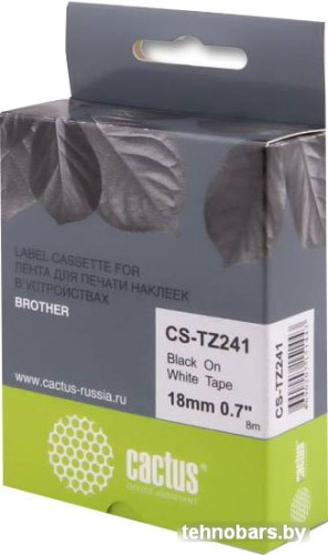 Картридж-лента для термопринтера CACTUS CS-TZ241 (аналог Brother TZ241) фото 3