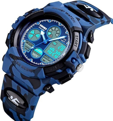 Наручные часы Skmei 1163 (синий камуфляж) фото 4