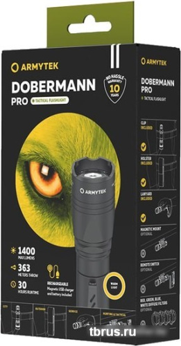 Фонарь Armytek Dobermann Pro Magnet USB (теплый свет) фото 5