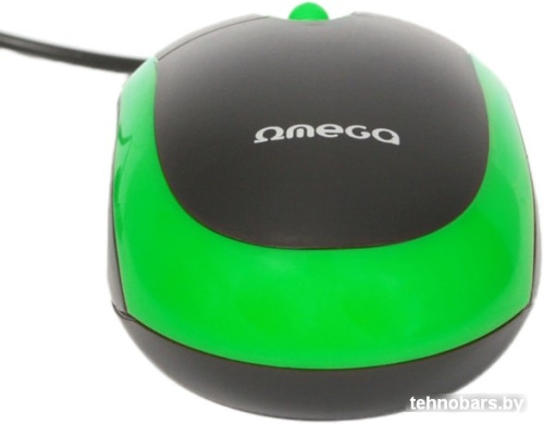 Мышь Omega OM-06 (черный/зеленый) фото 5