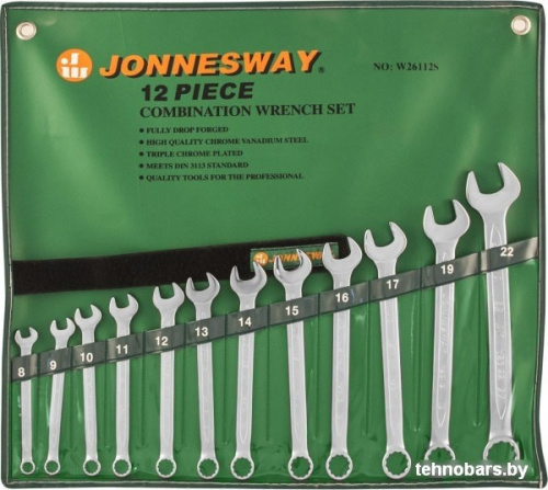 Набор ключей Jonnesway W26112S (12 предметов) фото 3