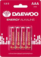 Батарейка Daewoo Energy Alkaline AAA 4 шт. 5029903