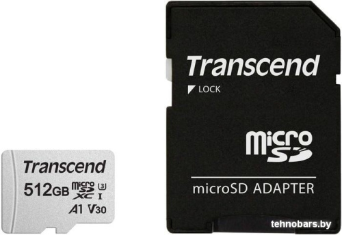 Карта памяти Transcend microSDXC 300S 512GB (с адаптером) фото 3