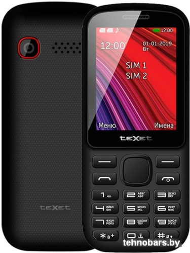 Мобильный телефон TeXet TM-208 (черный/красный) фото 3
