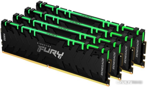 Оперативная память Kingston FURY Renegade RGB 4x8GB DDR4 PC4-25600 KF432C16RBAK4/32 фото 3