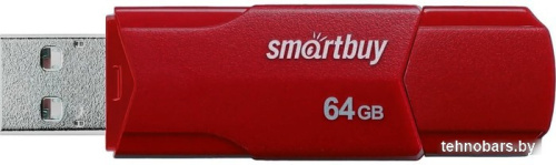 USB Flash SmartBuy Clue 64GB (бордовый) фото 3