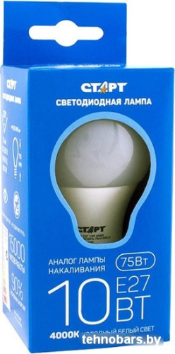 Светодиодная лампа Старт LED GLS E27 10 Вт 4000 К фото 4