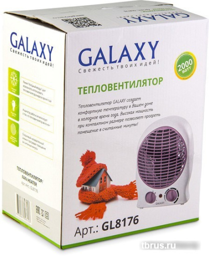 Тепловентилятор Galaxy GL8176 (белый/сиреневый) фото 6