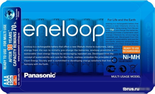 Аккумуляторы Panasonic Eneloop AAA 750mAh 8 шт. BK-4MCCE/8LE фото 4