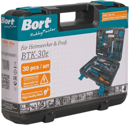 Универсальный набор инструментов Bort BTK-30E (30 предметов) фото 7