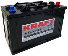 Автомобильный аккумулятор KRAFT 120 R+ (120 А·ч)