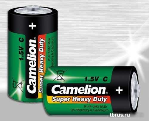 Батарейка Camelion C 2 шт. [R14P-SP2G] фото 4