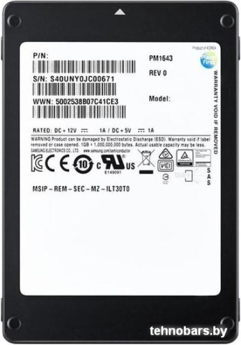 SSD Samsung PM1643 15.36TB MZILT15THMLA фото 3