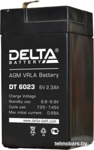 Аккумулятор для ИБП Delta DT 6023 (6В/2.3 А·ч) фото 3