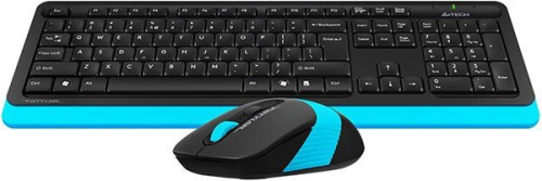 Клавиатура + мышь A4Tech Fstyler FG1010 (черный/синий) фото 4