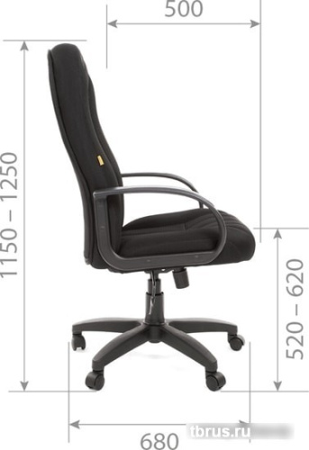 Кресло CHAIRMAN 685 TW12 (серый) фото 7