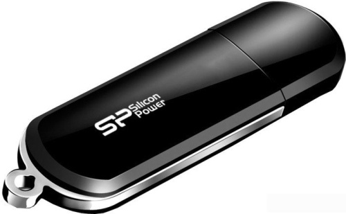 USB Flash Silicon-Power LuxMini 322 Black 64GB (SP064GBUF2322V1K) фото 4