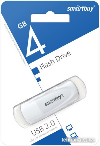 USB Flash SmartBuy Scout 4GB (белый) фото 3