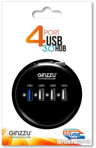 USB-хаб Ginzzu GR-314UB фото 7
