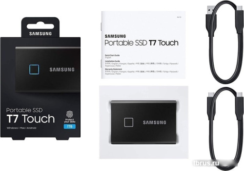 Внешний накопитель Samsung T7 Touch 500GB (черный) фото 7