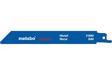 631080000 Пилки S922EF по металлу для сабельной пилы, 2 шт, Metabo