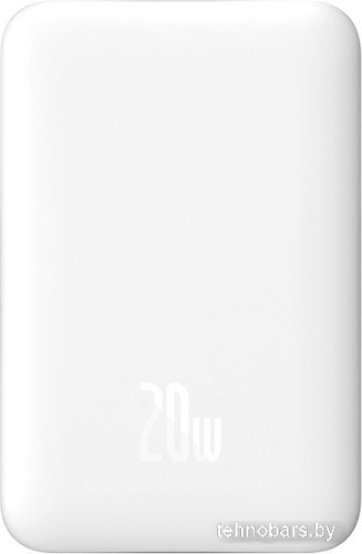 Внешний аккумулятор Baseus Magnetic Mini Air Wireless Fast Charge Power Bank 20W 10000mAh (белый) фото 3