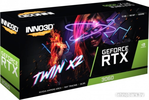 Видеокарта Inno3D GeForce RTX 3060 Twin X2 12GB GDDR6 N30602-12D6-119032AH фото 5