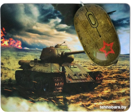 Мышь + коврик CBR Tank Battle фото 3