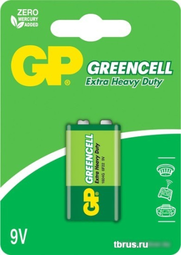 Батарейки GP Greencell 9V 1604G фото 3