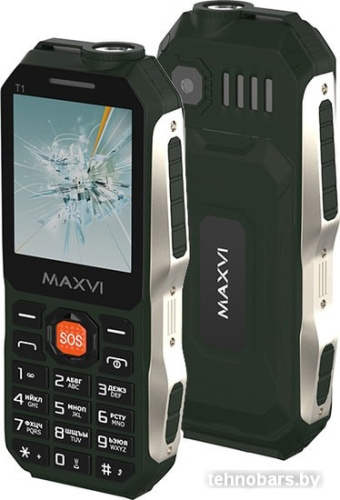 Мобильный телефон Maxvi T1 (зеленый) фото 3