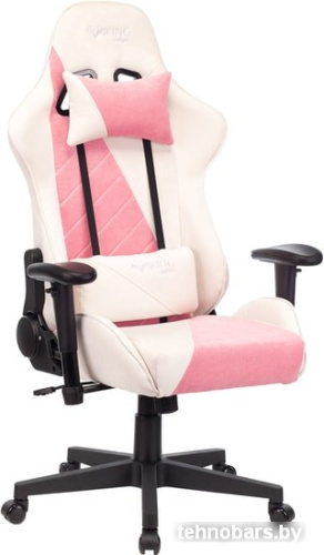 Кресло Бюрократ VIKING X Fabric (белый/розовый) фото 3