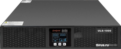 Источник бесперебойного питания ExeGate PowerExpert ULS-1000.LCD.AVR.C13.USB.RS232.SNMP.2U фото 6