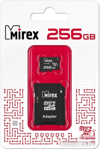 Карта памяти Mirex microSDXC 13613-AD3UH256 256GB (с адаптером) фото 4