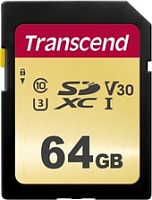 Карта памяти Transcend SDXC 500S 64GB