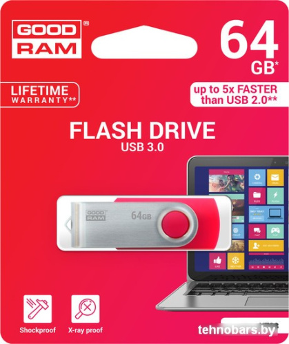 USB Flash GOODRAM UTS3 64GB [UTS3-0640R0R11] фото 5