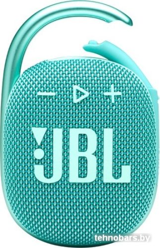 Беспроводная колонка JBL Clip 4 (бирюзовый) фото 4