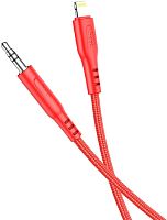 Кабель Hoco UPA18 Lightning - Jack 3.5 (1 м, красный)
