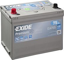 Автомобильный аккумулятор Exide Premium EA755 (75 А/ч)
