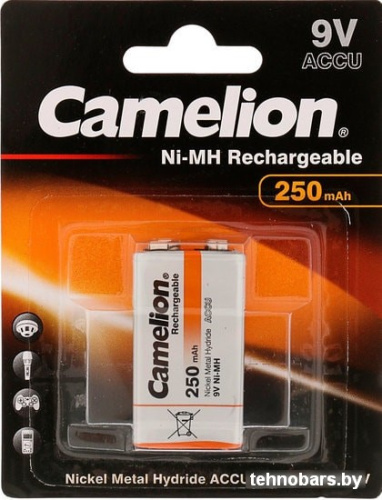 Аккумуляторы Camelion HR6F22 250 mAh NH-9V250-BP1 фото 3