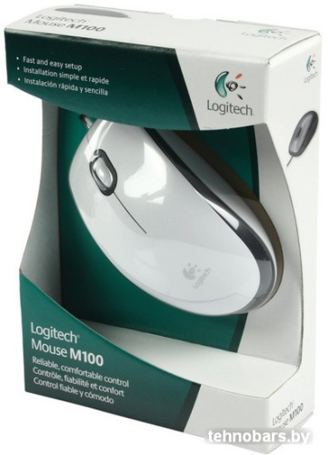 Мышь Logitech M100 (белый) [910-005004] фото 5