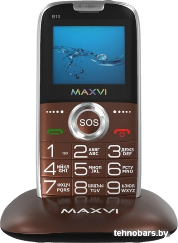 Мобильный телефон Maxvi B10 (коричневый) фото 5