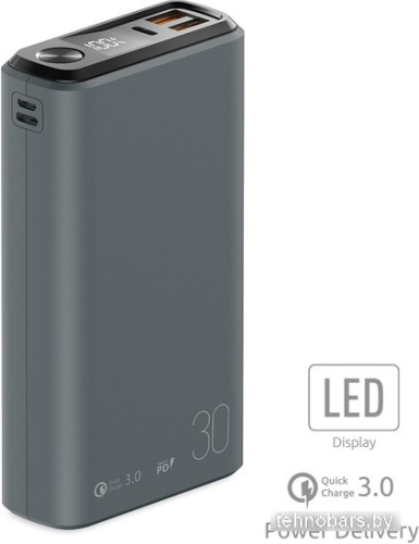 Внешний аккумулятор Olmio QS-30 30000mAh (темно-серый) фото 4