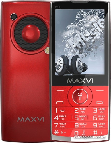 Мобильный телефон Maxvi P19 (красный) фото 3