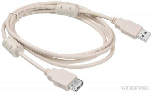 Кабель Buro USB2.0-AM-AF-1.8M-MG USB A(m) USB A(f) 1.8м феррит.кольца серый USB2.0-AM-AF-1.8M-MG фото 3