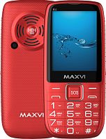Кнопочный телефон Maxvi B32 (красный)